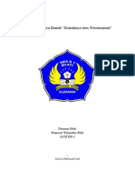 Penulisan Karya Ilmiah "Masuknya Tren Westernisasi
