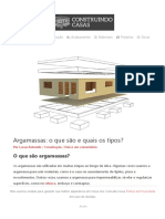 Argamassas - o Que São e Quais Os Tipos - Construindo Casas PDF