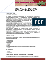 Elementos para La Creacion de Un Texto Dramatico PDF