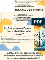 La epistemología y la ciencia según Popper y criterios de conocimiento científico