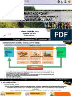 Paparan Rakor GTRA Provinsi Maluku Utara Tahun 2022