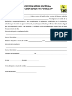 Inscripción Banda Sinfónica PDF