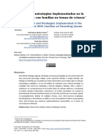 Técnicas y Estrategias Implementadas en La Intervención Con Familias en Temas de Crianza