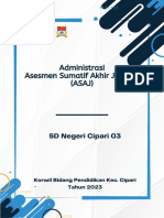 Administrasi Asesmen Sumatif Akhir Jenjang (ASAJ)