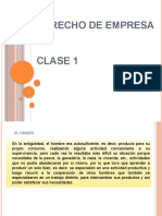 CLASE 1 - Origen y Evolución Del Derecho Empresarial (Conflicto de Codificación Unicode 1)