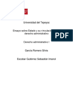 Estado y Relación Con El Derecho Administrativo PDF