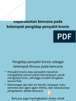 Keperawatan Bencana Pada Kelompok Pengidap Penyakit Kronis