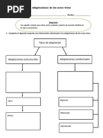 GuÃ - A Adaptaciones de Los Seres Vivos 4Â° Basico PDF