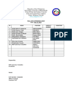 Attendance Sheet