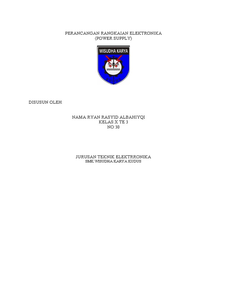 Perancangan Rangkaian Elektronika | PDF