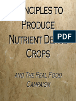 Principles To Produce Nutrient Dense Crops