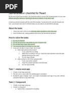 Checklist For React PDF