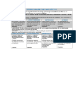 Rúbrica para Evaluar Diptico