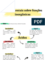 Mapa Mental, Funções Inorgânicas