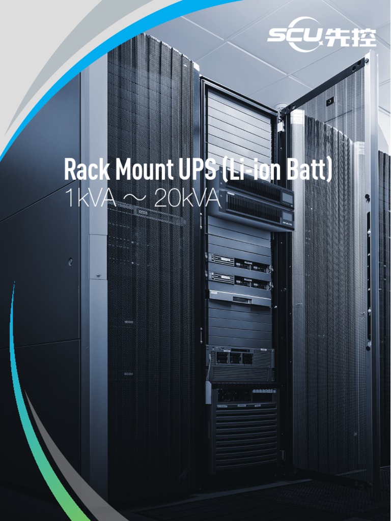 SCU Rack Mount UPS Li Ion Batt PDF | PDF
