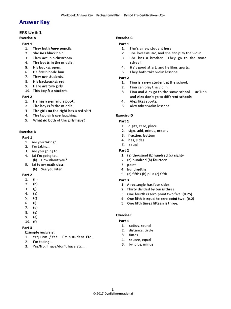 Ready For First Answer Key Workbook