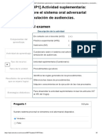 Sistema oral adversarial y simulación de audiencias