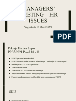 HR ISSUES Managers Meeting Yogyakarta 10032023