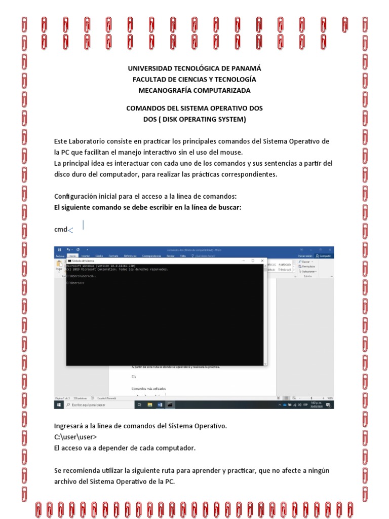 Comandos Básicos de DOS para PC | PDF