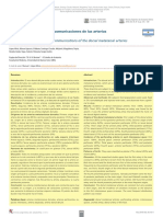 Variaciones en El Origen y Comunicaciones de Las Arterias Metatarsianas Dorsales