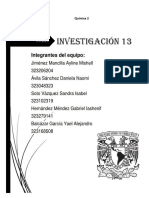 Investigación 13 Química