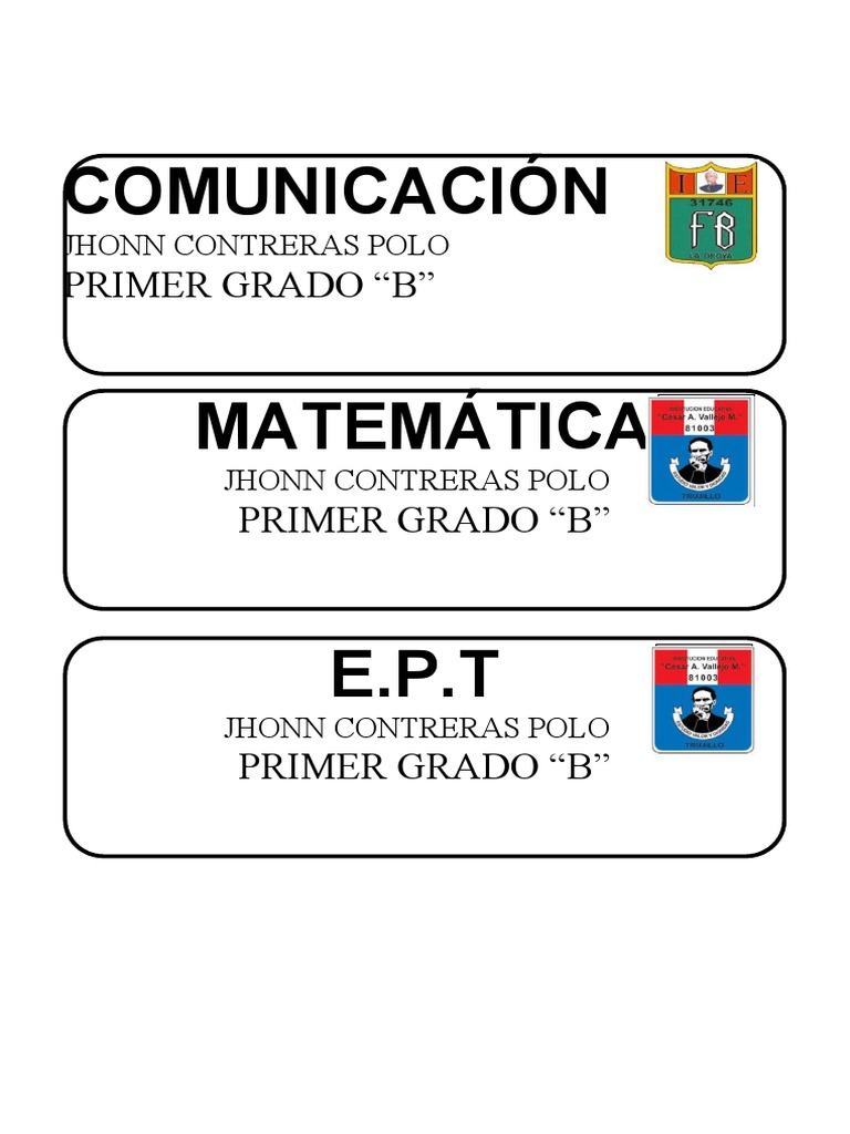 Nombres de cursos pdf