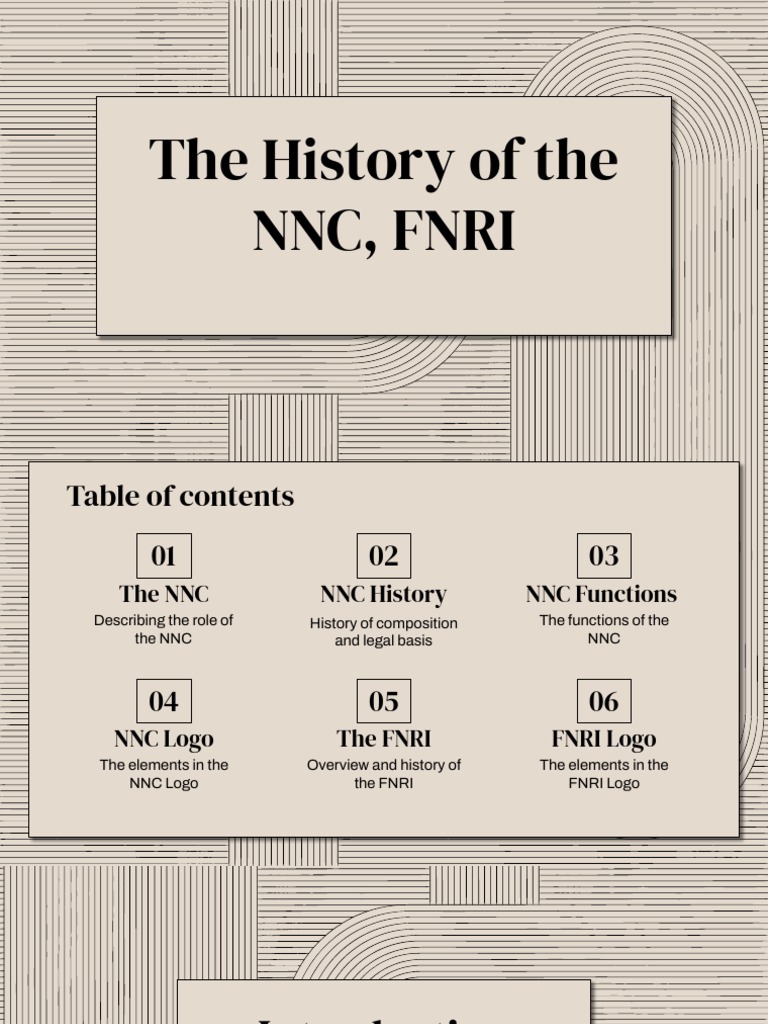 Overview of NNC and FNRI History | PDF