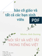 Kính chào cô giáo và tất cả các bạn sinh viên