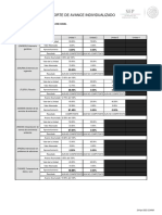 Reporte de Avance Individualizado