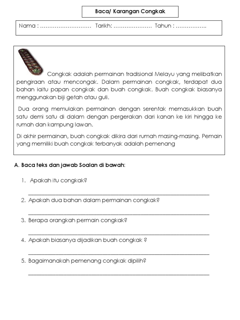 Karangan Congkak  PDF