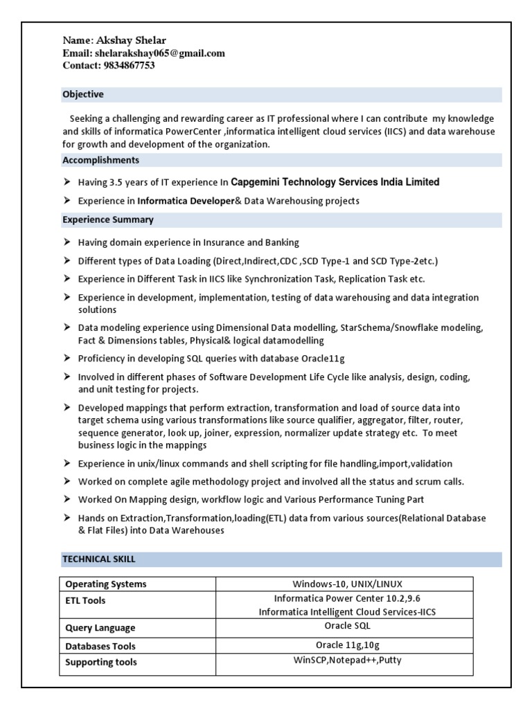 ETL Resume | PDF