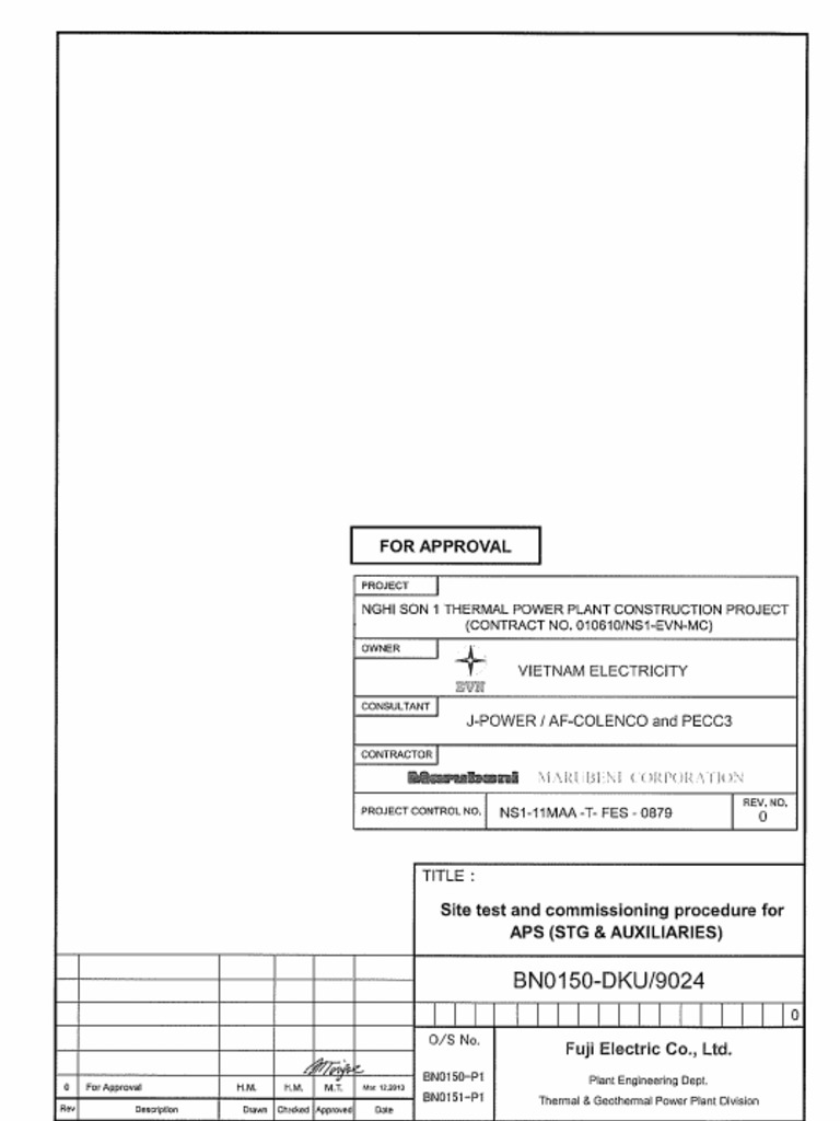 STG Test Procedures for APS Construction | PDF