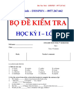 BO DE KIEM TRA HỌC KY I - L7 - BUI VAN VINH PDF