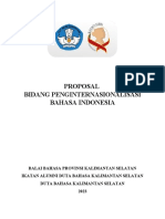 Proposal Penginternasionalisasi Bahasa Indonesia - FIX