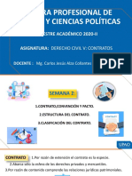 Semana 02 - Contrato, Convención y Pacto, Estructura y Clasificación Del Contrato PDF