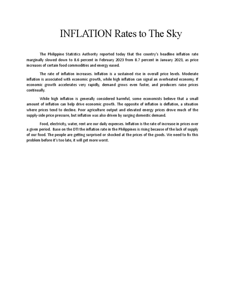 INFLATION-RATE-EDITORYAL | PDF