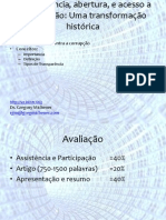 Transparência, Abertura, e Acesso A Informação - Conceitos