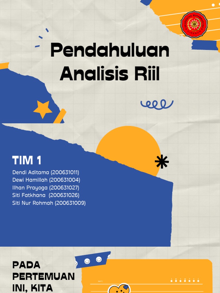 Tim 1 Analisis Riil PDF | PDF