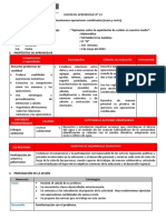 Sesión Matematica. Operaciones Combinadas