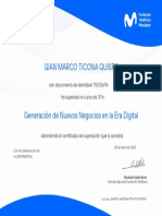 Generación de Nuevos Negocios en La Era Digital - Certificado PDF