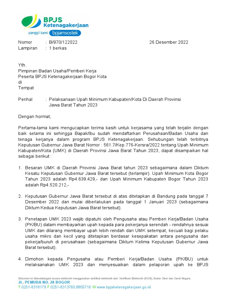 Siap-siap! Upah Minimum Jawa Barat Naik 4,3% pada 2026