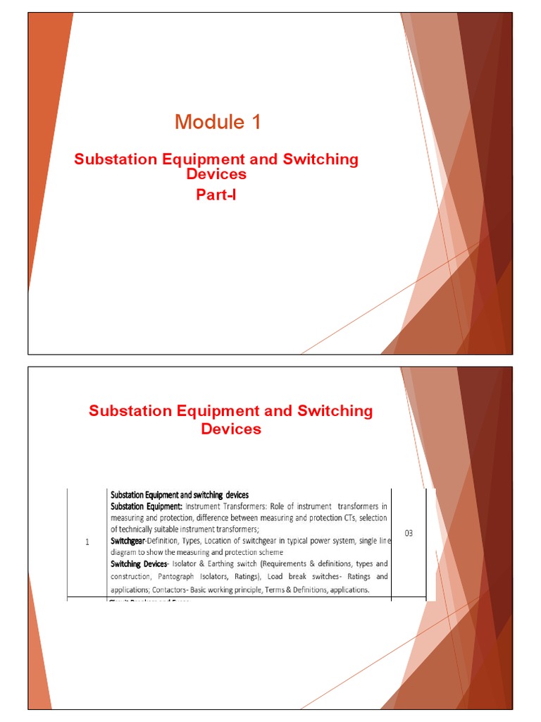Substation Equipment Overview | PDF