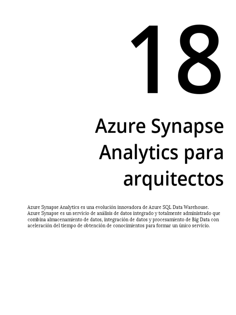 Azure Synapse Analytics para arquitectos | PDF