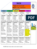 3er Grade PROGRAMACIÓN SEMANAL 18 Al 22