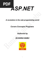 Covers Concepts Programs Authored by B.Kanna Babu: A Revolution in The Web Programming World