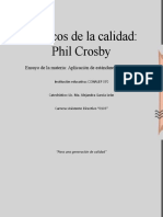 Phil Crosby y Sus Aportaciones A La Calidad.