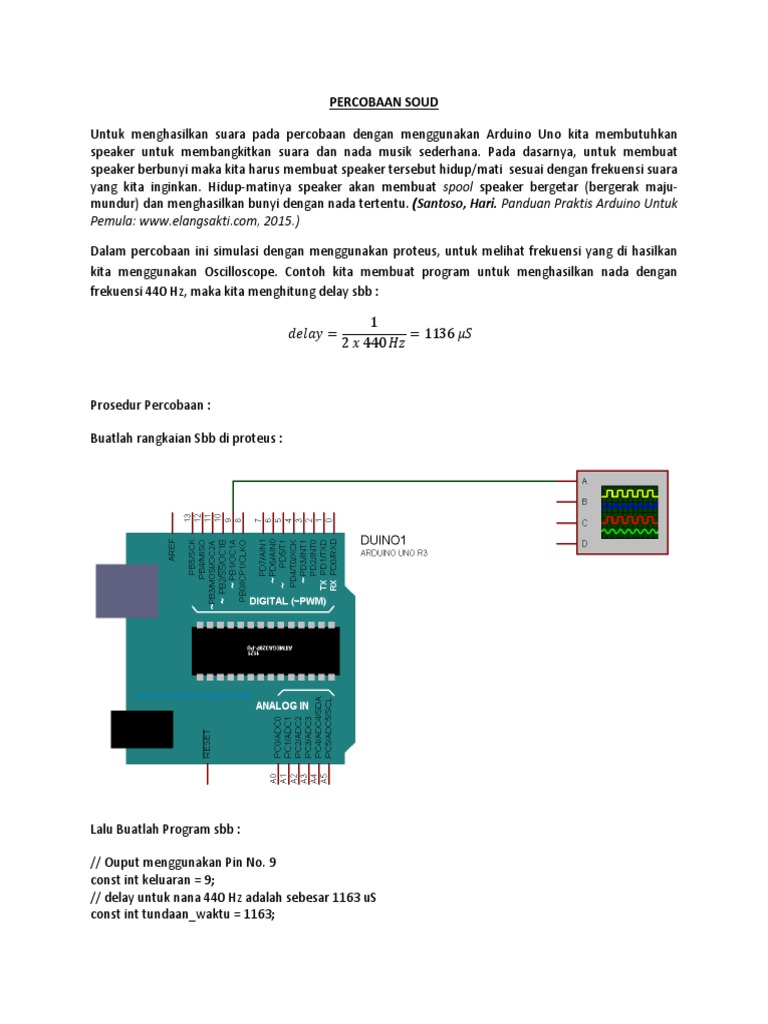 Contoh Program Aplikasi Arduino | PDF