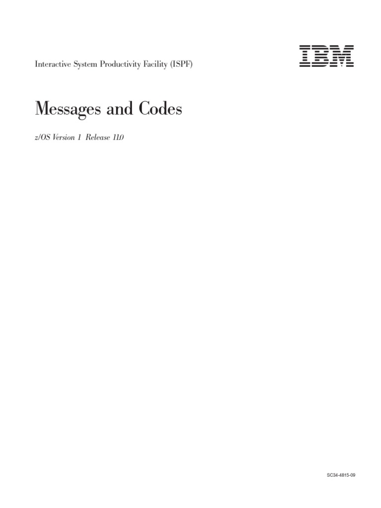 Message Codes | PDF | Apl (Programming Language) | Operating System