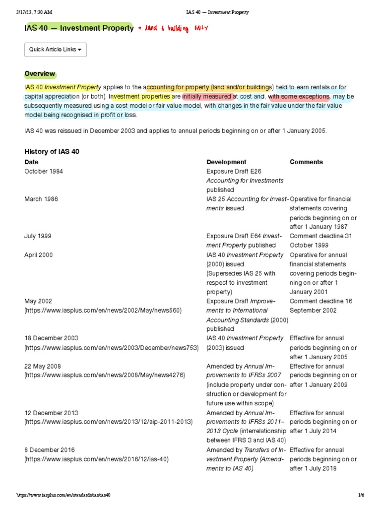 IAS 40 Investment Property PDF