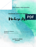 Modern Art Learning Activity Sheet - 2 PDF